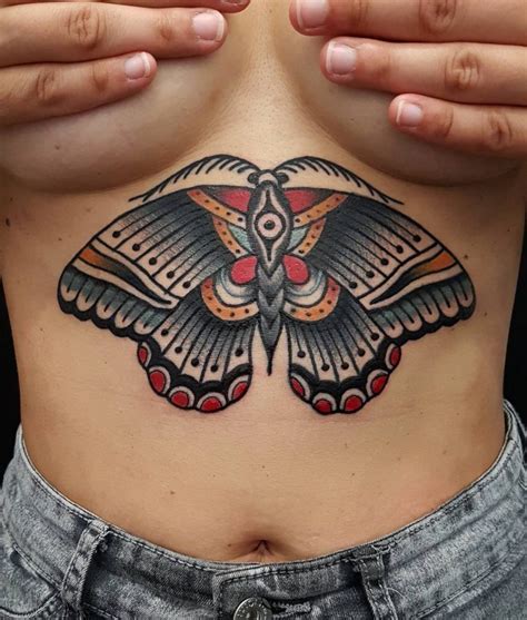 Butterfly Tattoos Under Breast Best Tattoo Ideas