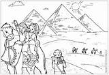 Colouring Pyramids Egypt Pages Coloring Ancient Children Sphinx Printable Color Activity Book Village Great Pdf Print sketch template