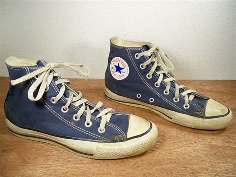 vintage converse chuck taylor  star blue canvas high  tyjahn
