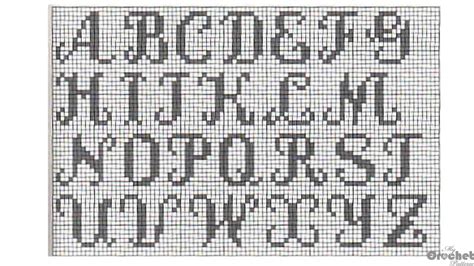 printable filet crochet alphabet patterns