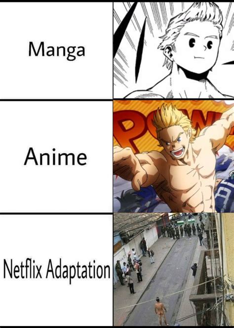 manga anime netflix adaptation meme  hero academia