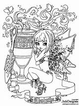 Pages Coloring Jadedragonne Jade Fairy Adult Books Stamps Colouring Dragonne Green Deviantart Lineart Digi Drawing Christmas Printable Choose Board Fairies sketch template