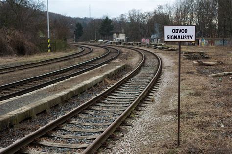 photo train tracks grey landscape metal   jooinn