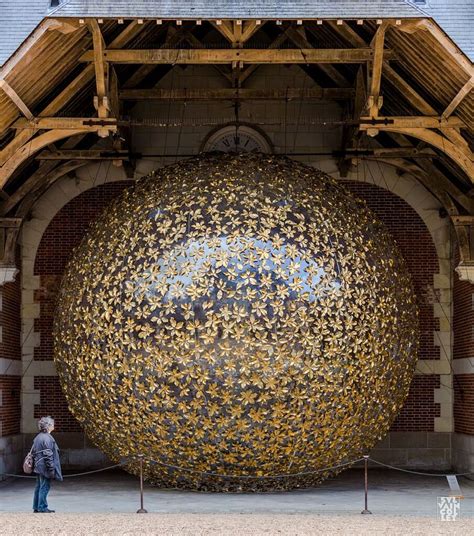 huge floating installations art  klaus pinter push  boundaries  space