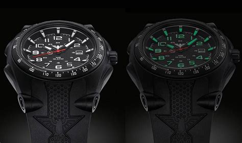 khs tactical watches sentinel a black with rubber strap tactical