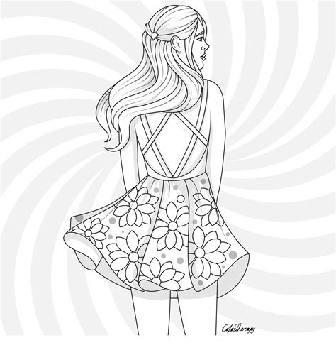 people coloring pages  girls thekidsworksheet