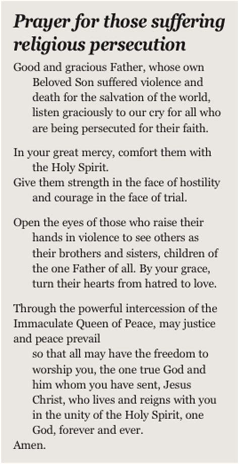bishop s letter on persecuted christians diocese of