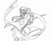 Blazblue Calamity Trigger Pages Jin Kisaragi Coloring Character Another sketch template