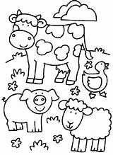 Fazenda Animais Bichos sketch template