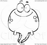 Mascot Tadpole Happy Clipart Royalty Cartoon Vector Cory Thoman Illustration sketch template