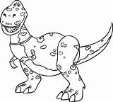 Toy Story Rex Coloring Drawing Draw Outline Toy2 Blogthis Email Twitter Roosevelt sketch template