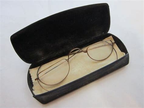 Antique Eyeglasses Spectacles With Case Gold Filled Frame