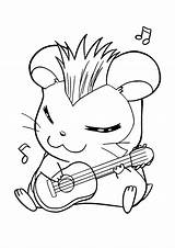 Hamtaro Coloring Pages Anime Kids Tv Google Related sketch template