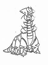 Coloring Giratina Pages Pokemon Popular Library sketch template