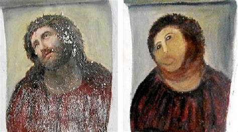 Amateur Restoration Botches Jesus Fresco In Spain Public Radio