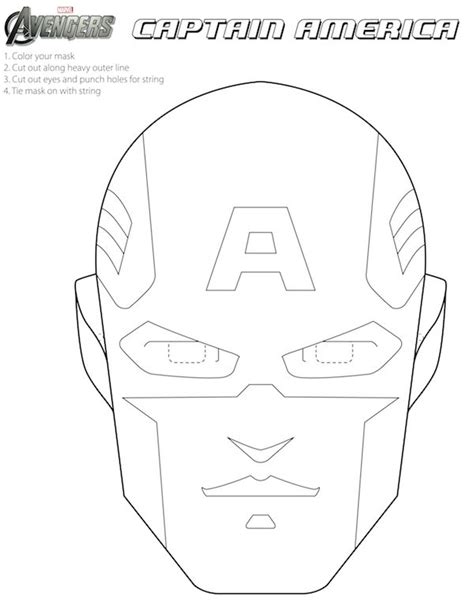 hulk face mask coloring pages