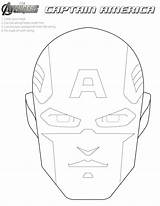 Captain America Mask Printable Coloring Pages Avengers Masks Face Shield Drawing Halloween Hulk Print Template Super Logo Mascara Color Superhero sketch template
