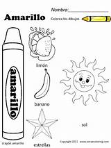 Spanish Coloring Colors Worksheets Worksheet Printable Preschool Pages Activity Color Class Colouring Kindergarten Kids Pdf Book La Learning Worksheeto Template sketch template