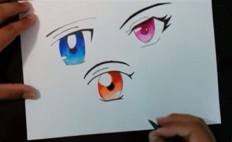 desenho mangá olhos passo a passo desenhos para