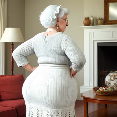 Ai Creates Image White Granny Wide Hips Big Hips Big Thighs