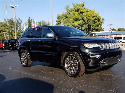 pre owned  jeep grand cherokee overland sport utility  plantation