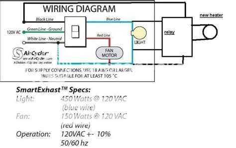 wiring diagram  bathroom heater fan light