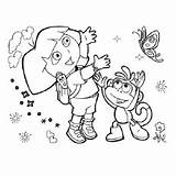 Dora Coloring Pages Nickelodeon Boots Top Toddler Butterfly Monkey Momjunction Printable Friends Printables Christmas Awesome Will sketch template