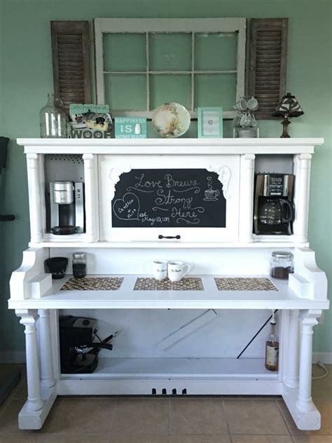 diy upcycled rustic coffee bars sewlicious home decor upcycled furniture diy furniture