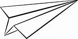 Paper Airplane Drawing Clipart Plane Airplanes Advertisement sketch template