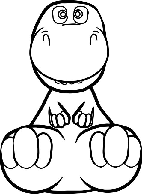 easy baby dinosaur coloring pages     dinosaur