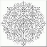 Coloring Kaleidoscope Pages Popular Adults sketch template