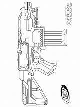 Nerf Stryfe Blasters Kleurplaten Malvorlage sketch template