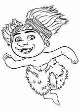 Croods Coloring Pages Printable Family Getcolorings Color Getdrawings sketch template