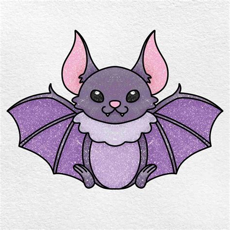 cute bat drawing helloartsy