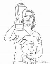Nadal Coloriage Federer Rafael sketch template