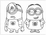 Coloring Pages Minion Minions sketch template