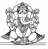 Ganesha Colouring Ganesh Coloring Pages Bal Drawing Shirleytwofeathers sketch template