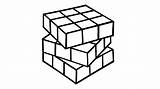 Cube Rubiks Rubik Getdrawings sketch template