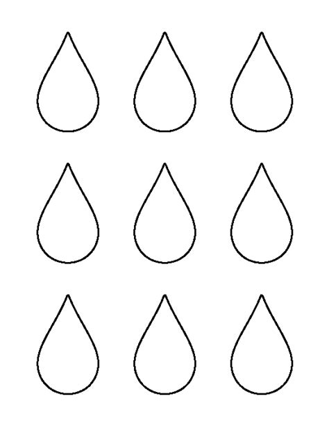 coloring pages  raindrop stencil