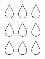 Raindrop Printable Pattern Small Raindrops Template Coloring Templates Rain Outline Stencil Pages Drops Clipart Patterns Drop Patternuniverse Printables Crafts Stencils sketch template