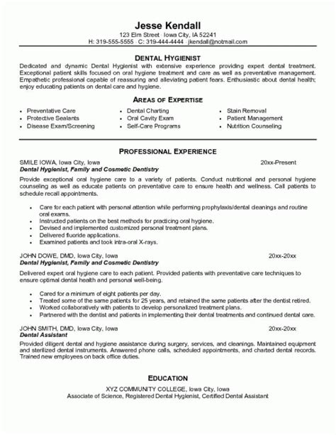 dental hygiene resume sample  rdh resumes  career guidance