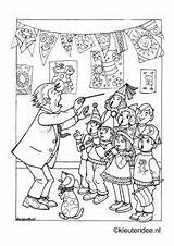 Choir Kinderkoor Muziekinstrumenten Kleurplaten Kleuteridee Coloringpage Koor Bezoeken Muziek Kleuters Stam Groep Bord Orkest Singing sketch template