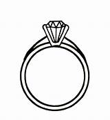 Coloring Pages Engagement Ring Getcolorings sketch template