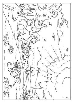 god created  world coloring page creation bible activities
