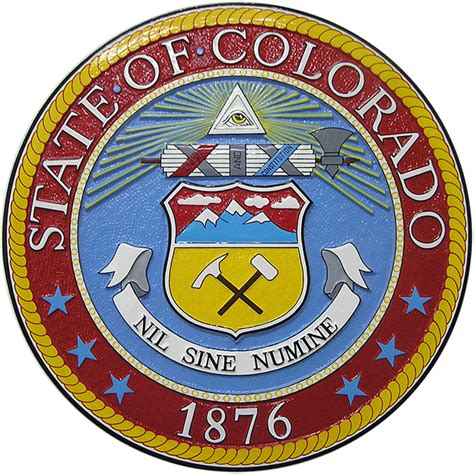 colorado state seal plaque