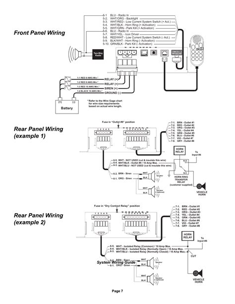 system wiring guide page  battery whelen hhs user manual page   original mode