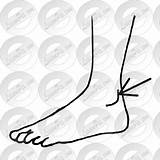 Ankle Heel Outline Clipart Watermark Register Remove Login Lessonpix sketch template