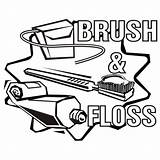 Floss Brush Clipartmag sketch template