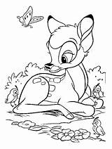 Bambi Coloring Pages Animated sketch template