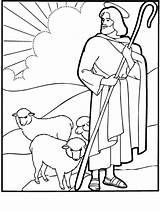 Shepherd Shepherds Mercy Divine Cristianos Easter Shephard Pastore Getcolorings sketch template